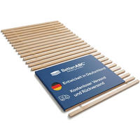 ROLLROST, Extra Stabil, Größe: 160x200 - Braun, Holz (160/200cm) - MaDeRa