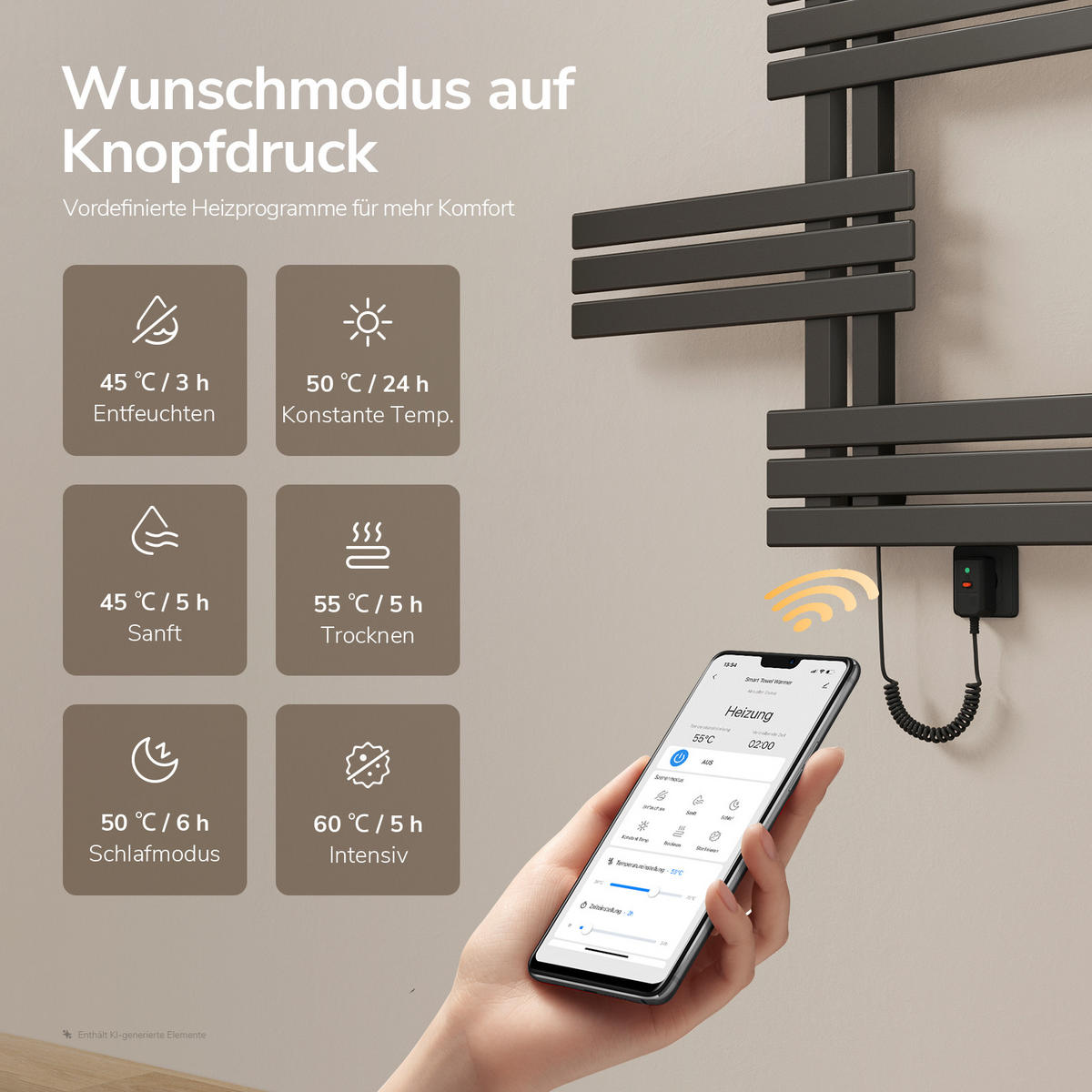 HEIZKÖRPER Elektrisch - Anthrazit, Metall (80/117.5/10cm) - EMKE