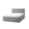 POLSTERBETT Quadro Grande 160x200 in Siena Gray - Grau, Holz (160/200cm) - Letti Moderni