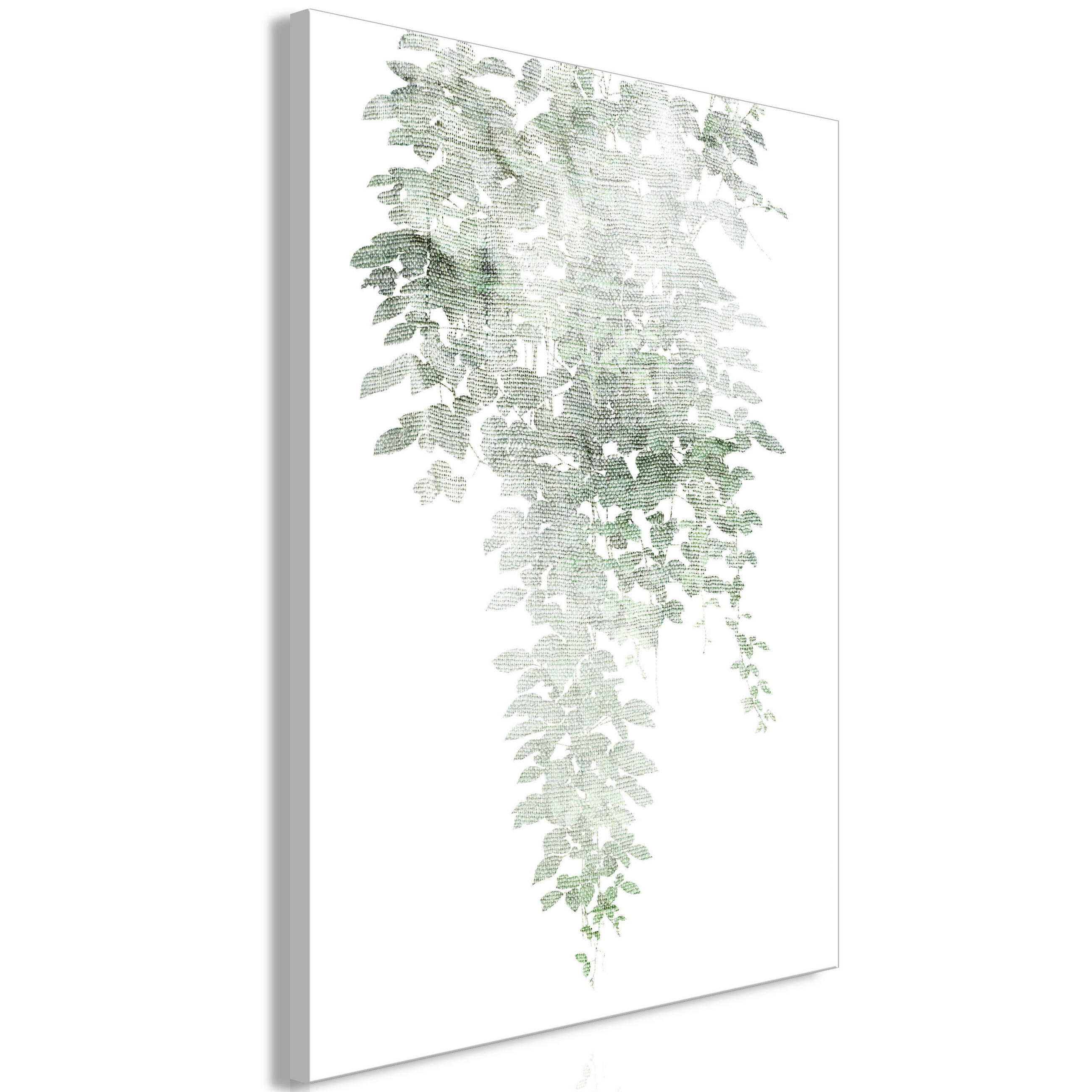 KUNSTDRUCK Grün 60/90 cm - Weiß/Grün, Textil (60/90cm) - KUNSTLOFT