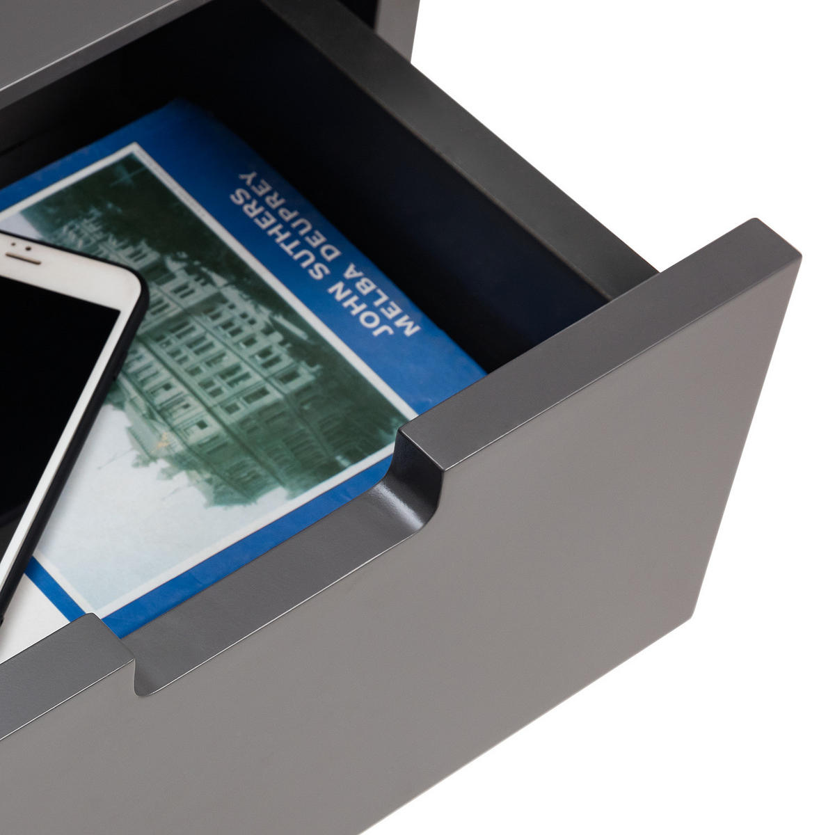 NACHTTISCH mit 2 Schubladen - Eichefarben/Braun, Eichenholz/Holz (40/61/30cm) - home24