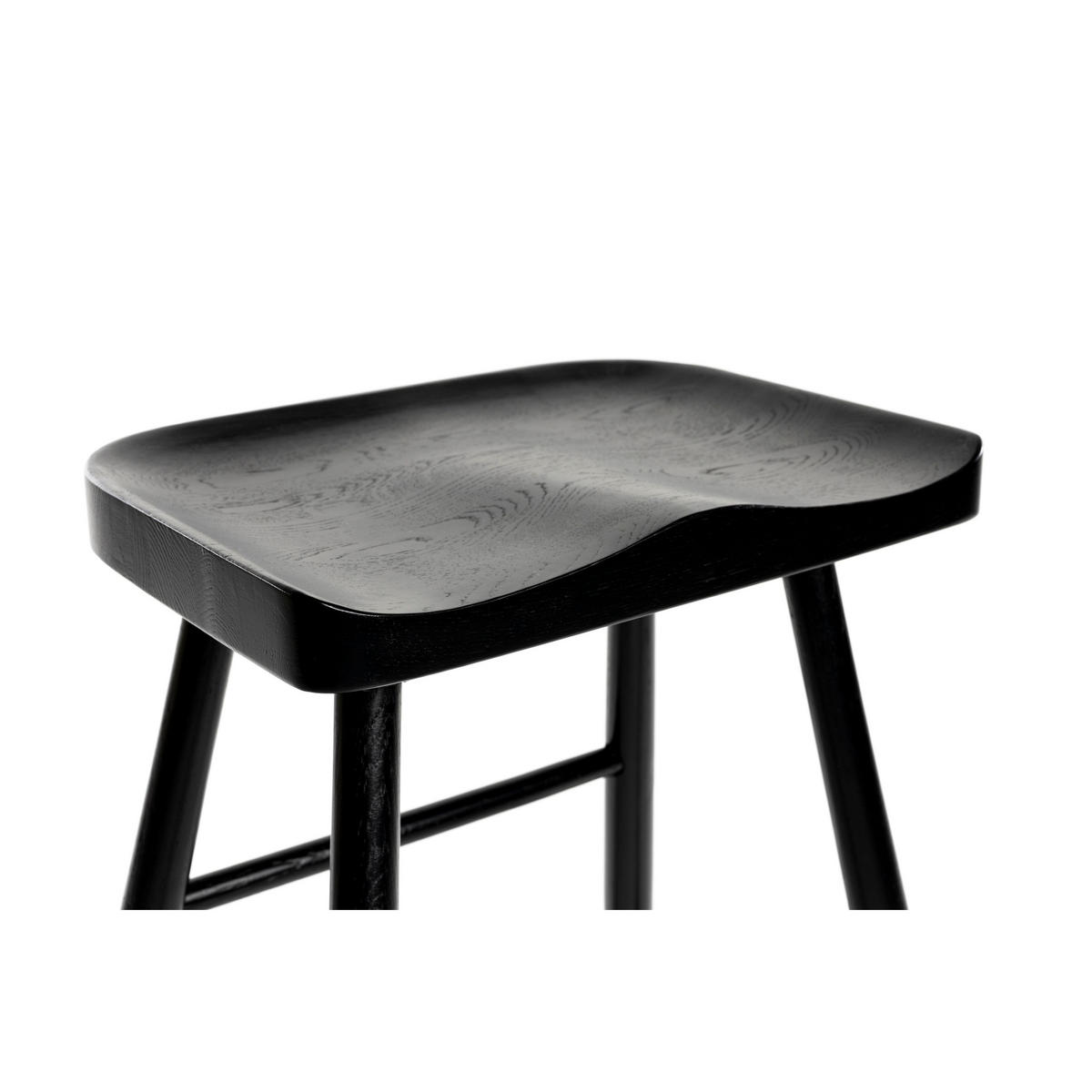 BARTRESENHOCKER aus Holz, H65,5 cm - Vander - color_black - Schwarz, Holz (50/64/39cm) - Drawer