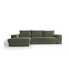ECKSOFA Der Klassiker Recamiere rechts - Mintgrün, Textil (280/190cm) - Mokebo