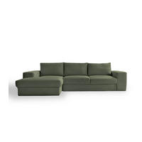 ECKSOFA Der Klassiker Recamiere rechts - Mintgrün, Textil (280/190cm) - Mokebo