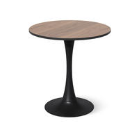 MASA DE SUFRAGERIE Carl, nuc/Negru, 70 x 70 cm - culoare nucă/negru, compozit lemnos (70/70/73cm) - Vicco