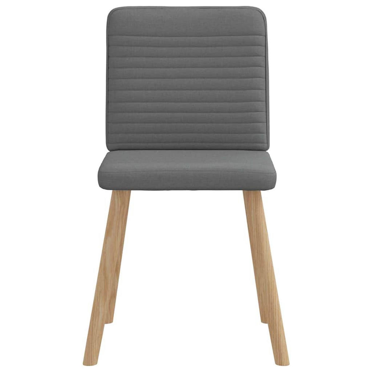 ESSZIMMERSTÜHLE 2 Stk. Dunkelgrau Stoff 45*54*86cm - Dunkelgrau, Metall (45/86/54cm) - ZMH