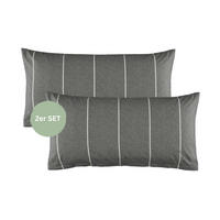 RENFORCÉ KISSENBEZÜGE HARPLINES - Anthrazit, Textil (40/80cm) - Esprit