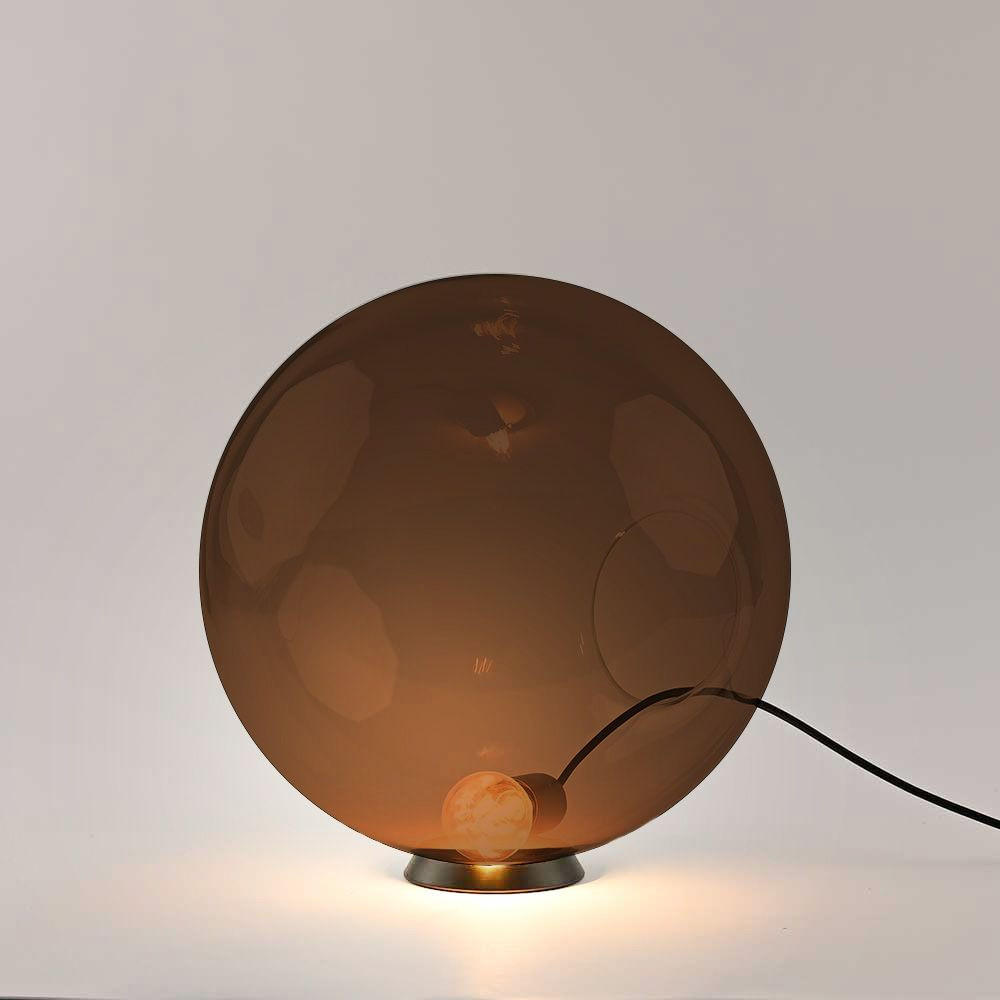 TISCHLAMPE Orb Braun Ø 40cm - Braun, Glas (40/40/40cm) - s.luce