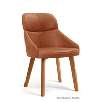 ESSZIMMERSTUHL (4er-Set) Dasya 52x82x63 Eiche geölt/Cognac - Cognac/Eichefarben, Kunststoff (63/82/52cm) - 58aufmkessel