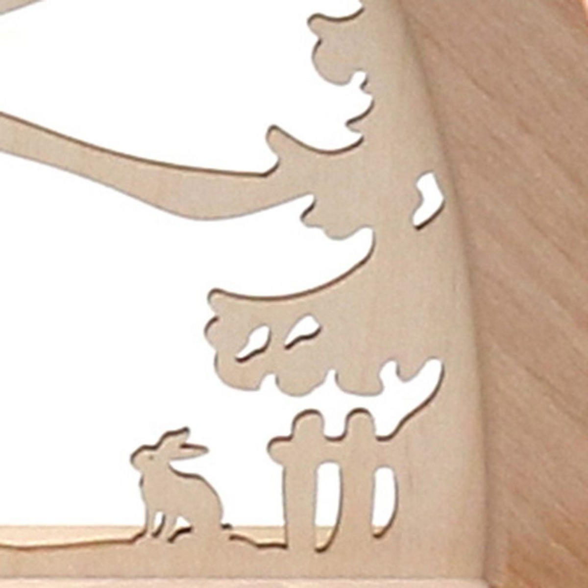 SCHWIBBOGEN Eisenbahn 7-flammig - Multicolor, Holz (0.1/1/0.1cm) - Dekoteam24