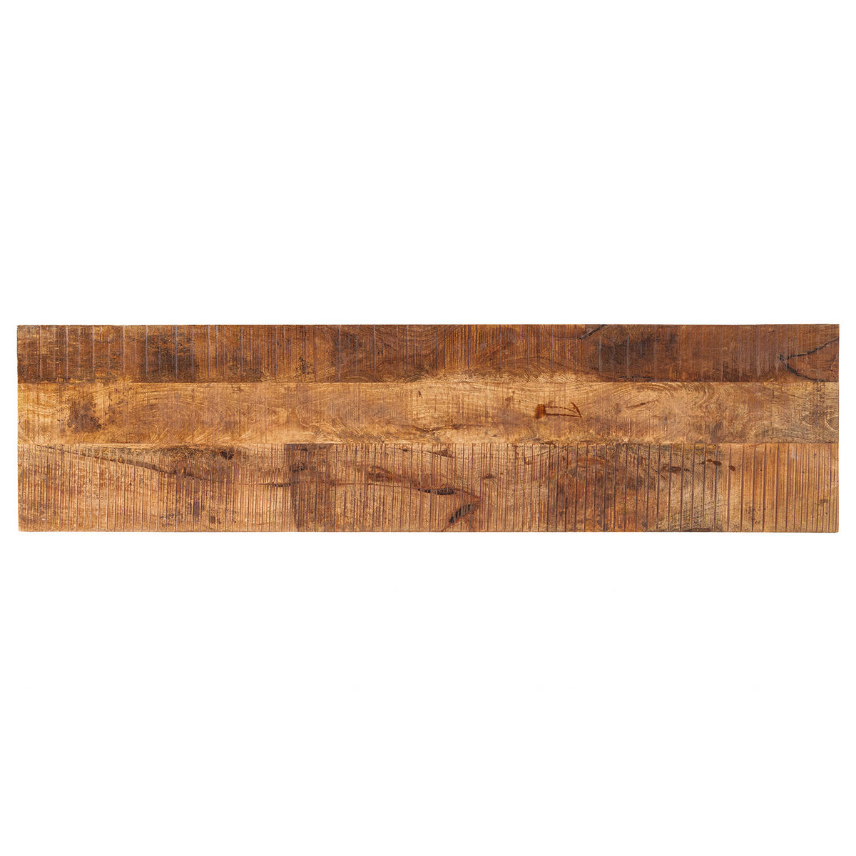 SITZBANK - Mango massiv - Braun/Weiß, Holz (180/45/40cm) - home24