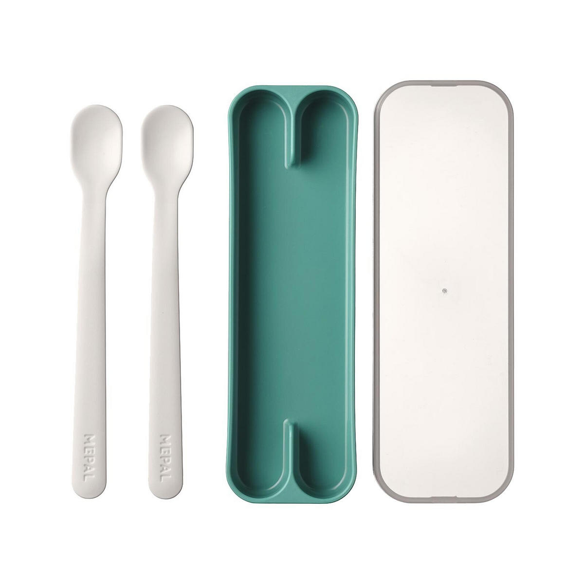 FÜTTERLÖFFEL Mio Deep Turquoise 2er Set - Türkis, Kunststoff - Mepal