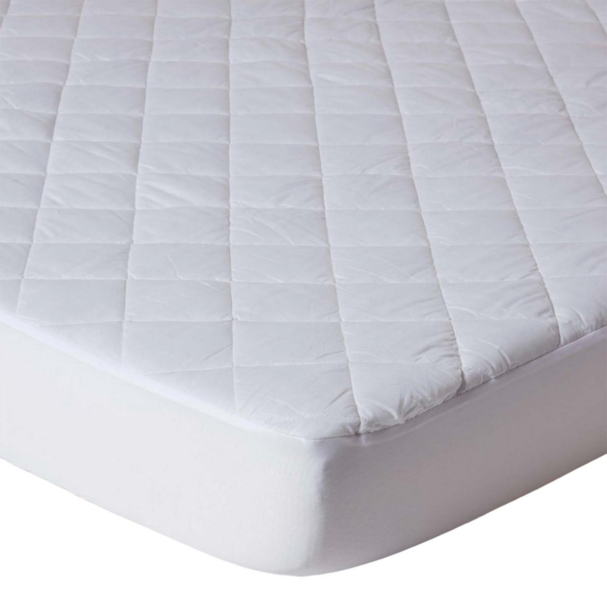 MATRATZENSCHONER wasserdicht & gepolstert, 160/200 cm - Weiß, Textil (160/200cm) - Homescapes