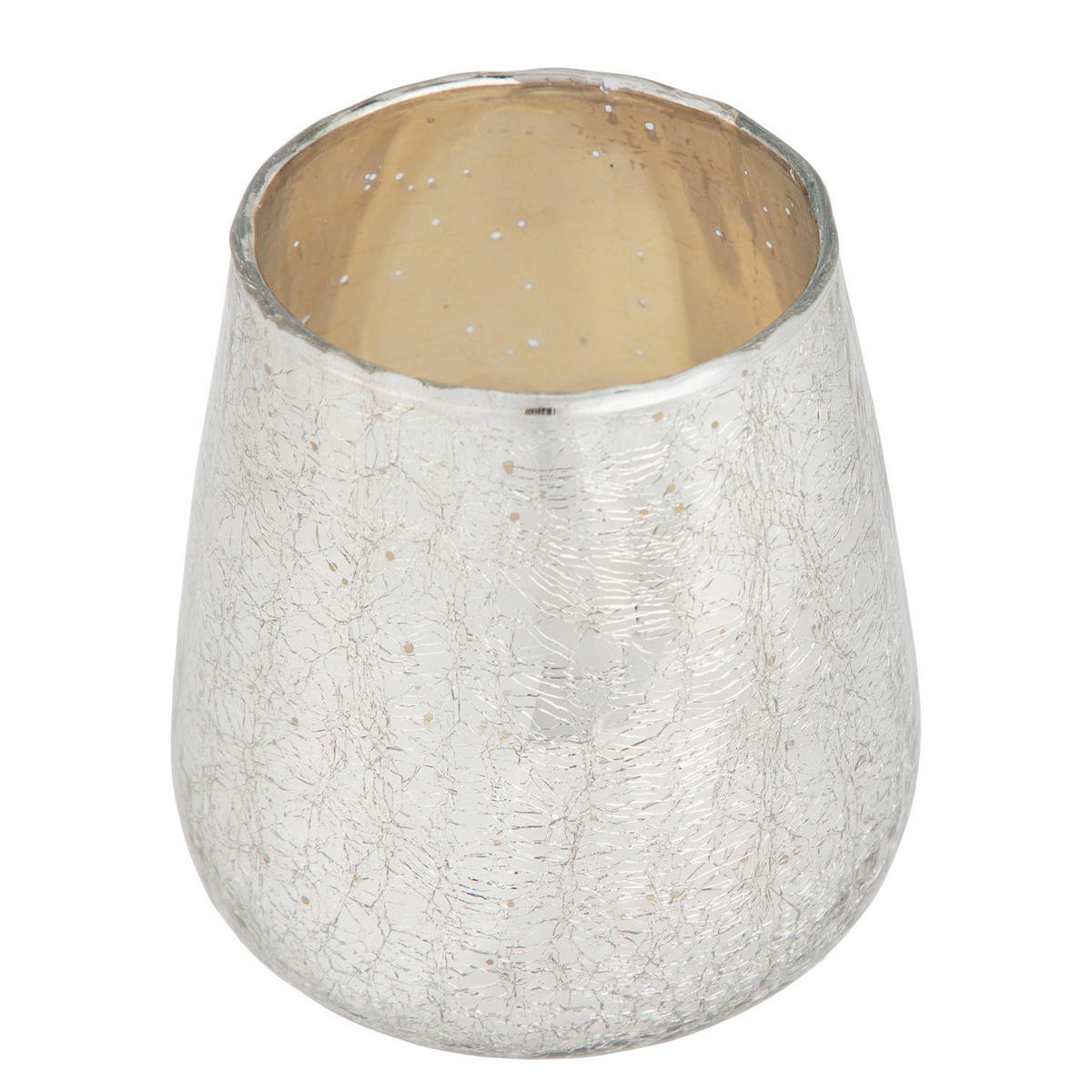 WINDLICHT Delight - Silberfarben, Glas (12/13/12cm) - Butlers