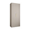 DREHTÜRENSCHRANK 245,5/100/50 2-türig - Kaschmir/Goldfarben, Holz/Metall (100/245.5/50cm) - Abiks Möbel