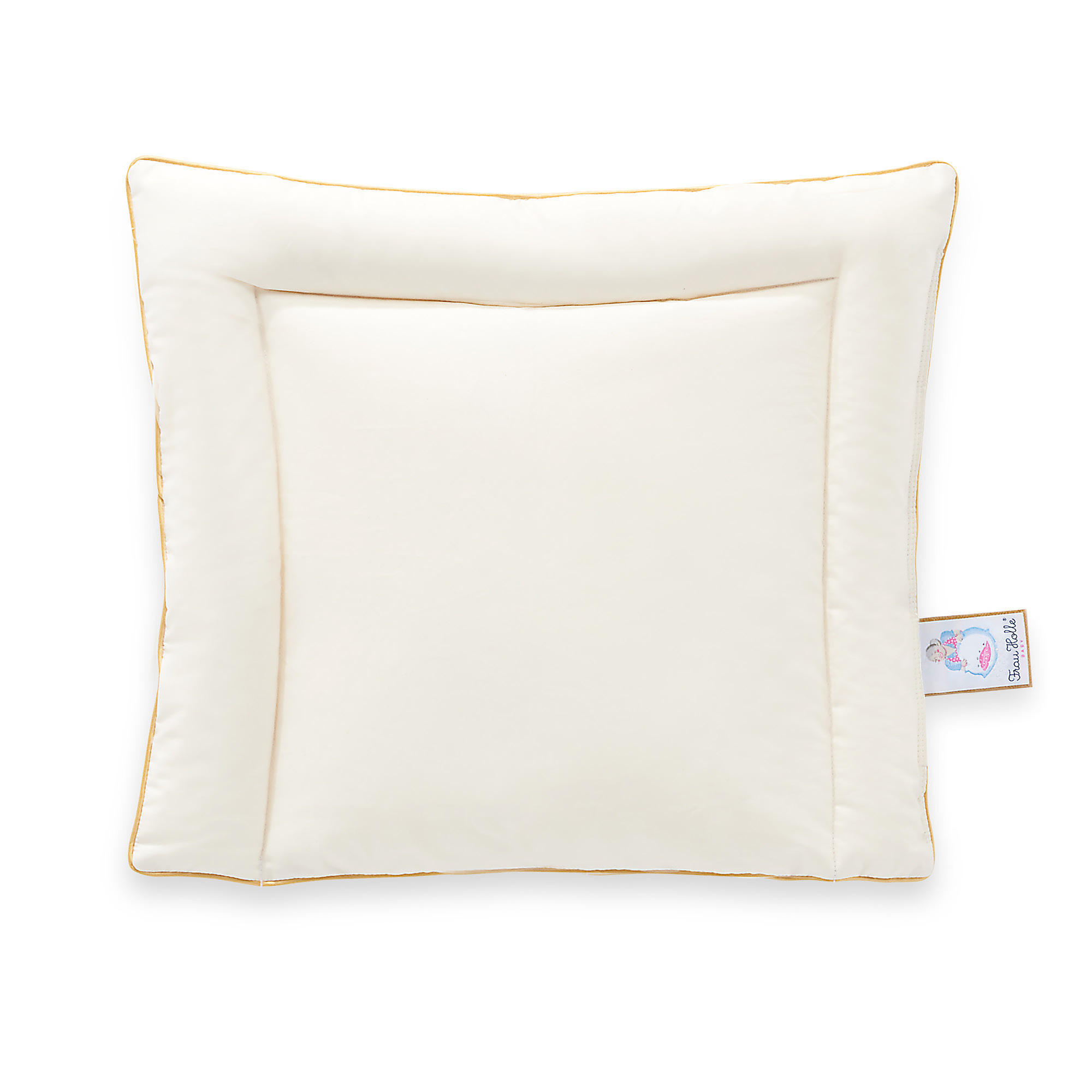BABYKOPFKISSEN BABY Gänsedaunen leicht - Weiß, Naturmaterialien/Textil (35/40cm) - Frau Holle