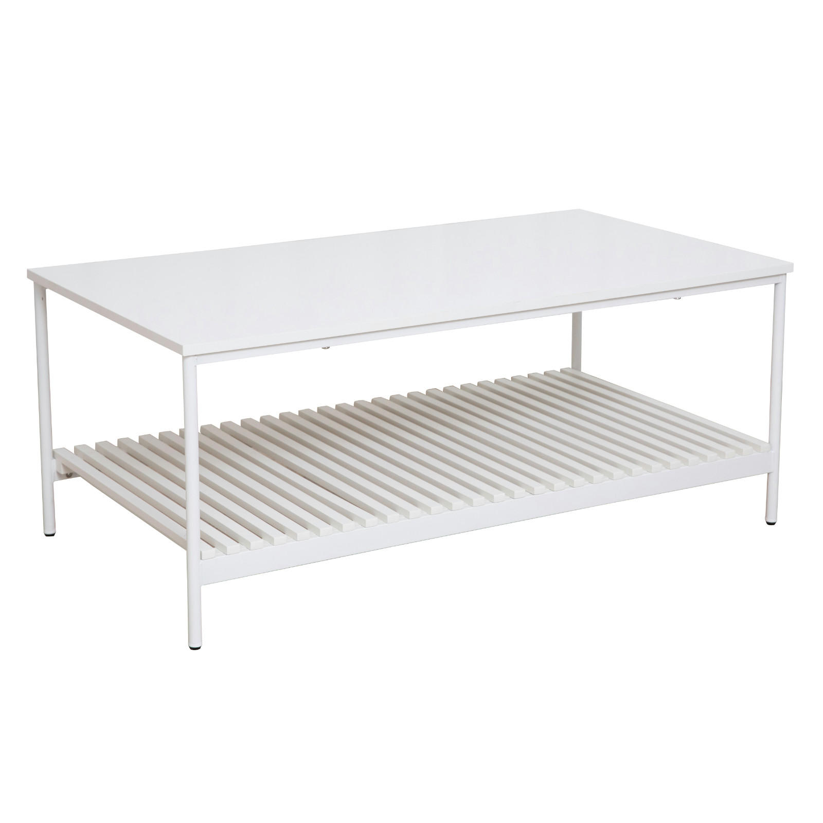 COUCHTISCH AMAL rechteckig weiß - Weiß, Holz (60/110/45cm) - SVITA