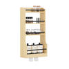 WANDREGAL 38cm Natur - Naturfarben, Holzwerkstoff (38/75/17cm) - SoBuy