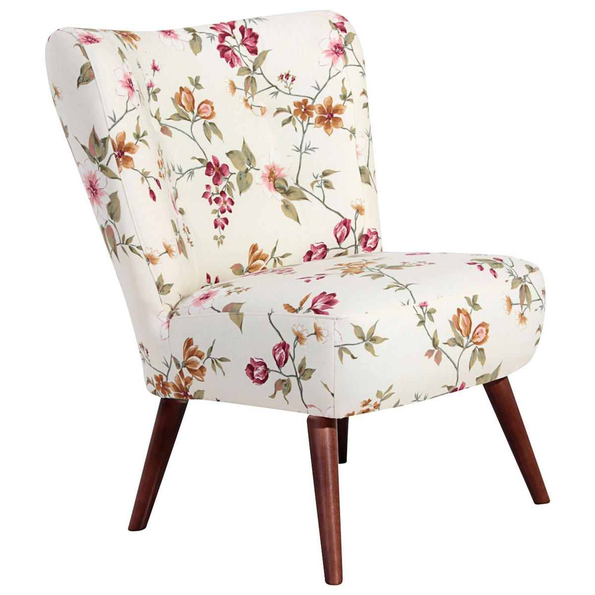 SESSEL Kassi Bezug Flachgewebe Buche nussbaum dunkel / weiß - Weiß, Kunststoff (69/80/68cm) - 58aufmkessel