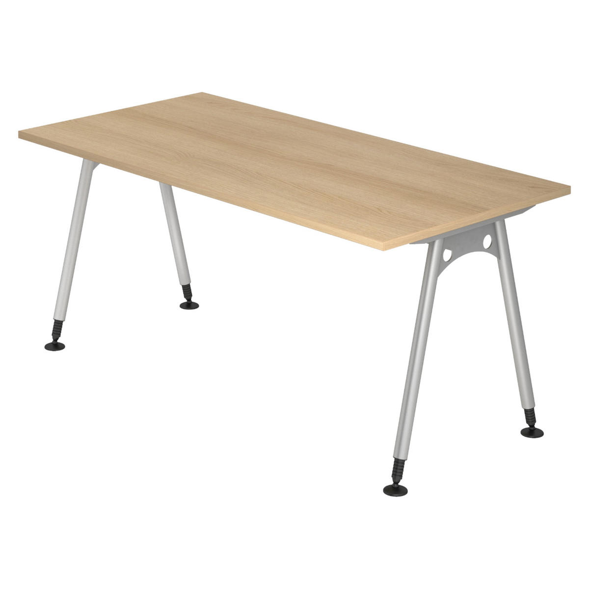 SCHREIBTISCH Serie-A 80/160/74 cm in Eichefarben - Eichefarben, Holzwerkstoff (80/160/74cm) - bümö