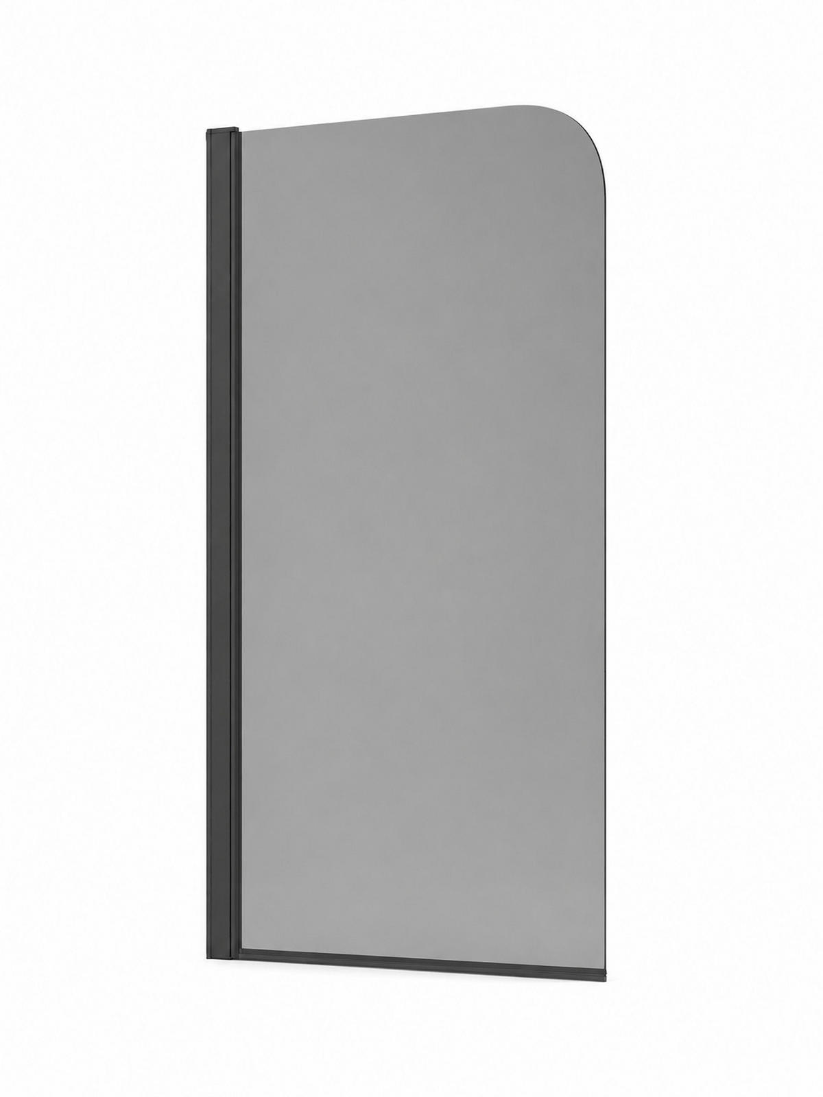 VAŇOVÁ ZÁSTENA Torino 1 diel čierna s dymové sklo - 60 x 140 cm - čierna, sklo (60/140cm) - Badplaats