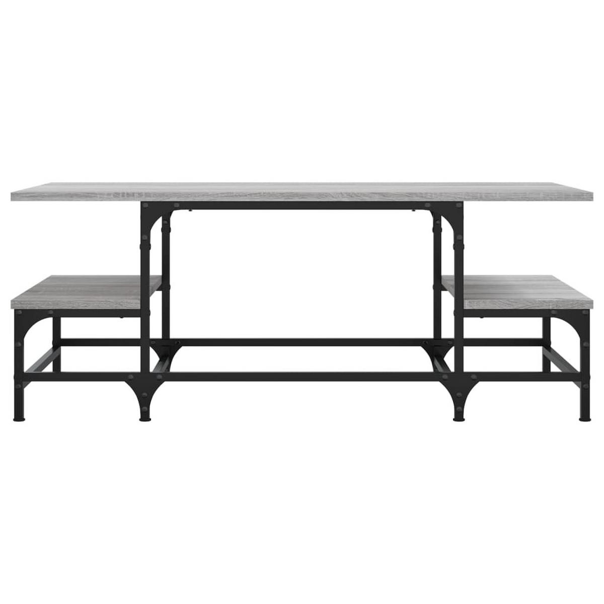 COUCHTISCH Grau Sonoma 100x50,5x40 cm Holzwerkstoff - Grau, Holzwerkstoff (100/50.5/40cm) - furnicato