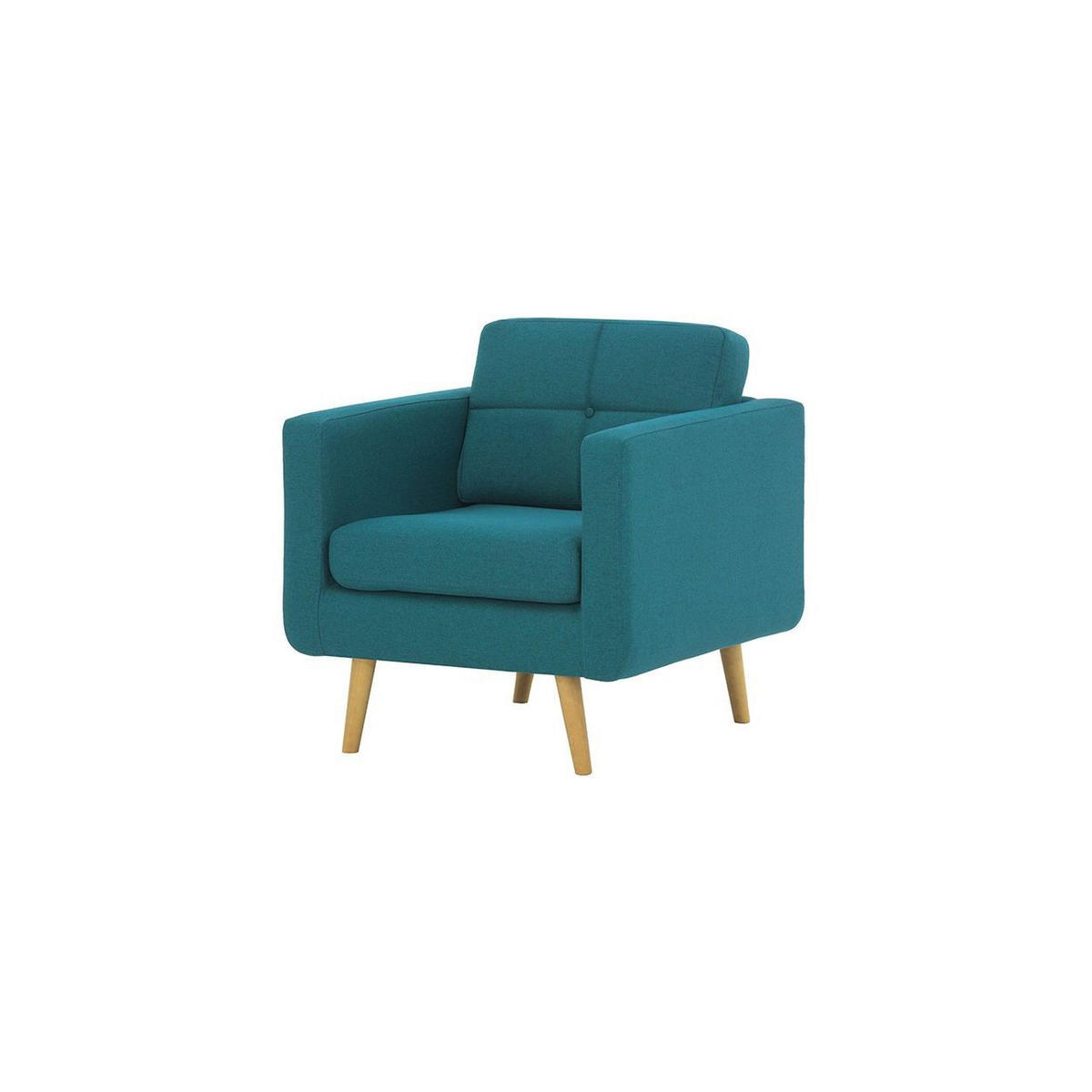 SESSEL Brest-Malmo 85 - Blau, Holz/Textil (80/84/81cm)