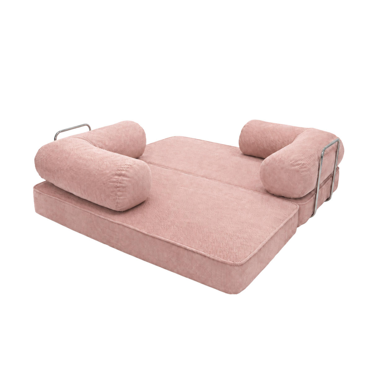 MODERNES Sofa im industriellen Loft Stil Rosa - Pink, Textil (200/70/100cm) - SURB