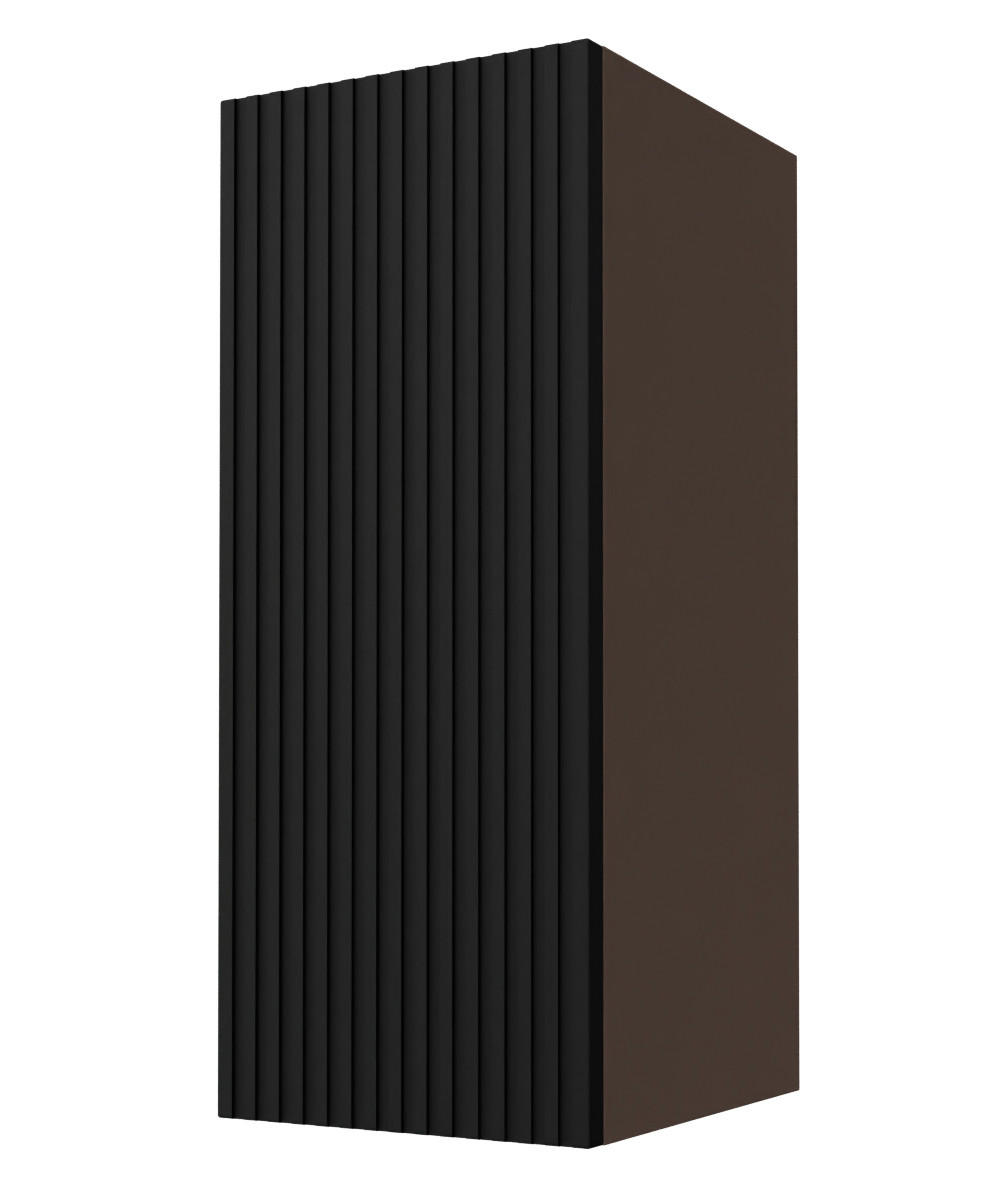 HÄNGESCHRANK Lamello W2/30 Schwarz Matt / Lava 30 / 32,5 / 72cm - Dunkelgrau/Schwarz, Holz/Holzwerkstoff (30/72/32.5cm) - Feldmann-Wohnen