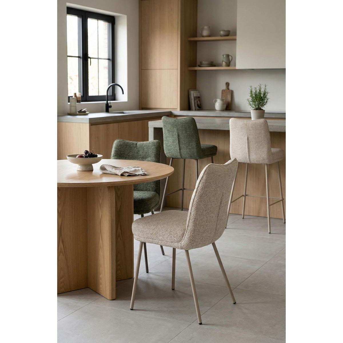 ESSZIMMERSTUHL Jacques Beige - 2 er Set - Beige, Kunststoff (44/84/64cm) - Housecraft Living