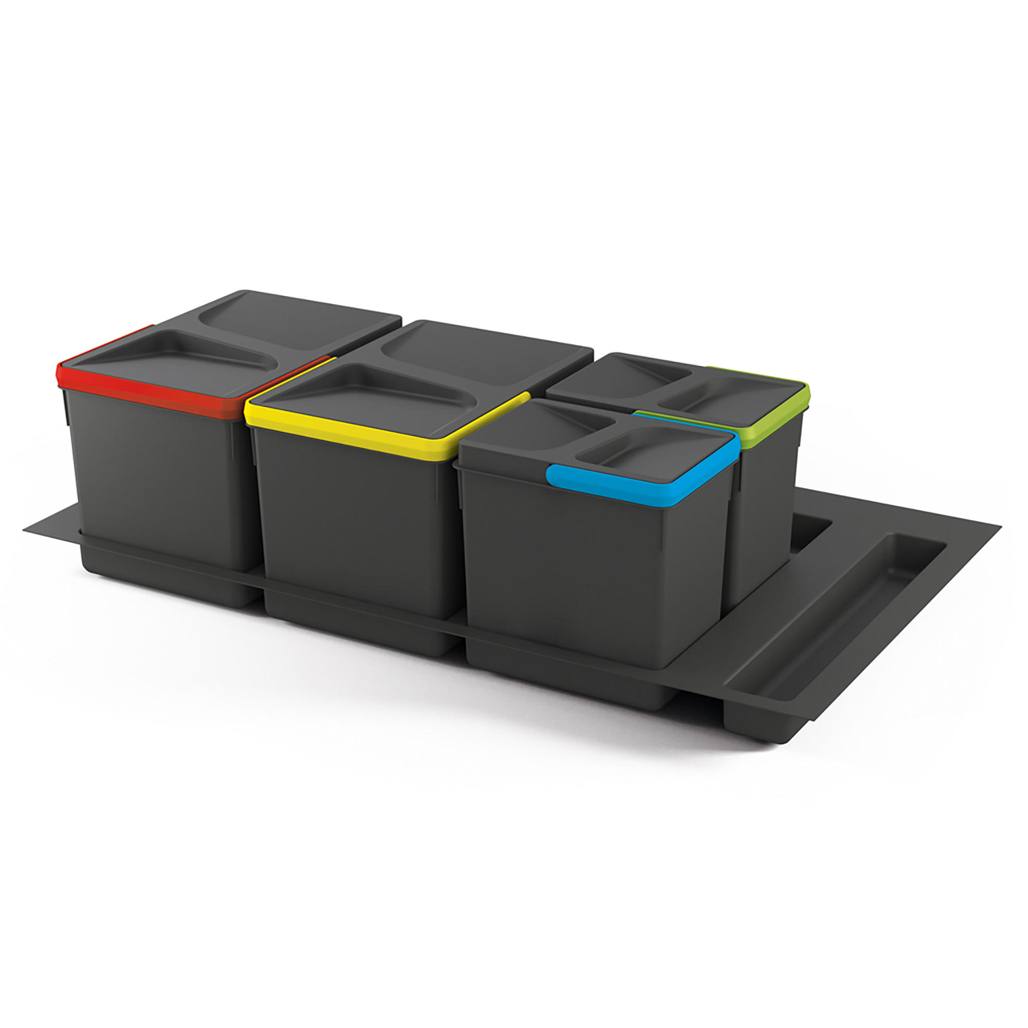 Emuca Recyclingbehälter Anthrazit 48.2x21.6x83.6 cm