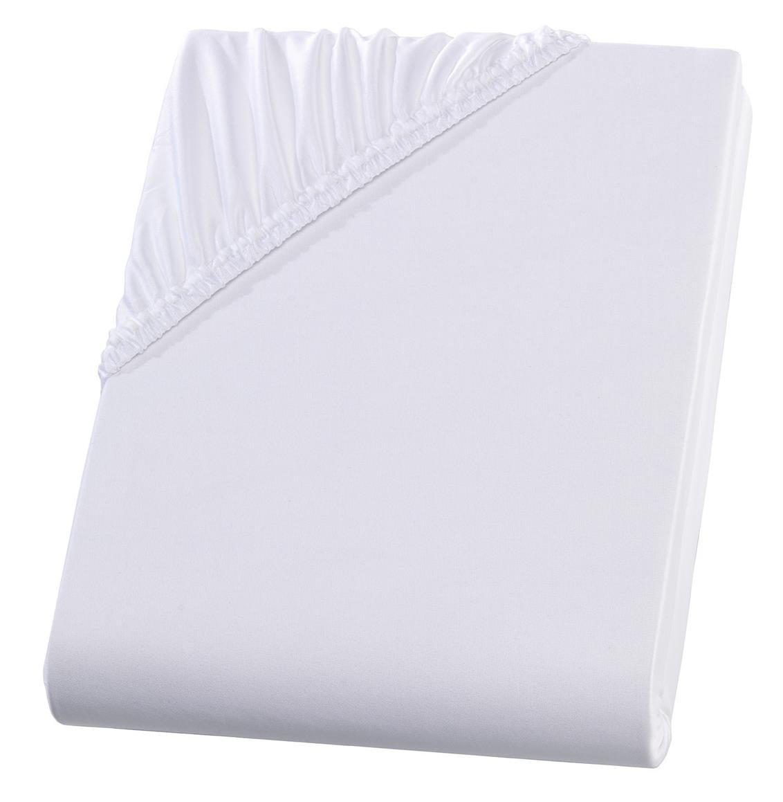 MIKROFASER-SPANNBETTLAKEN 180x200 Weiß - Weiß, Textil (180/200cm) - Carpe Sonno