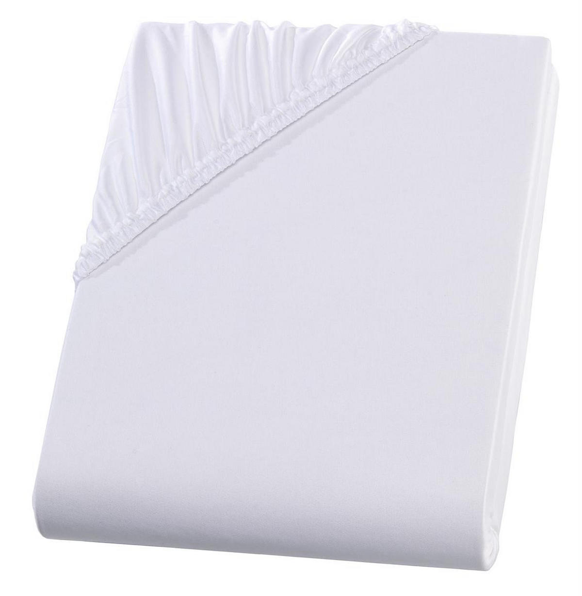 MIKROFASER-SPANNBETTLAKEN 90x200 Weiß - Weiß, Textil (90/200cm) - Carpe Sonno