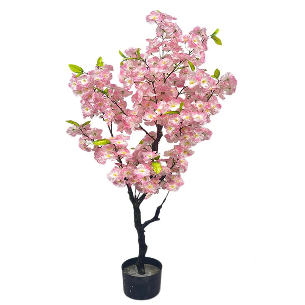 KUNSTPFLANZE Kirschblütenbaum, 120 cm hoch - Pink, Kunststoff (120cm) - Kaket
