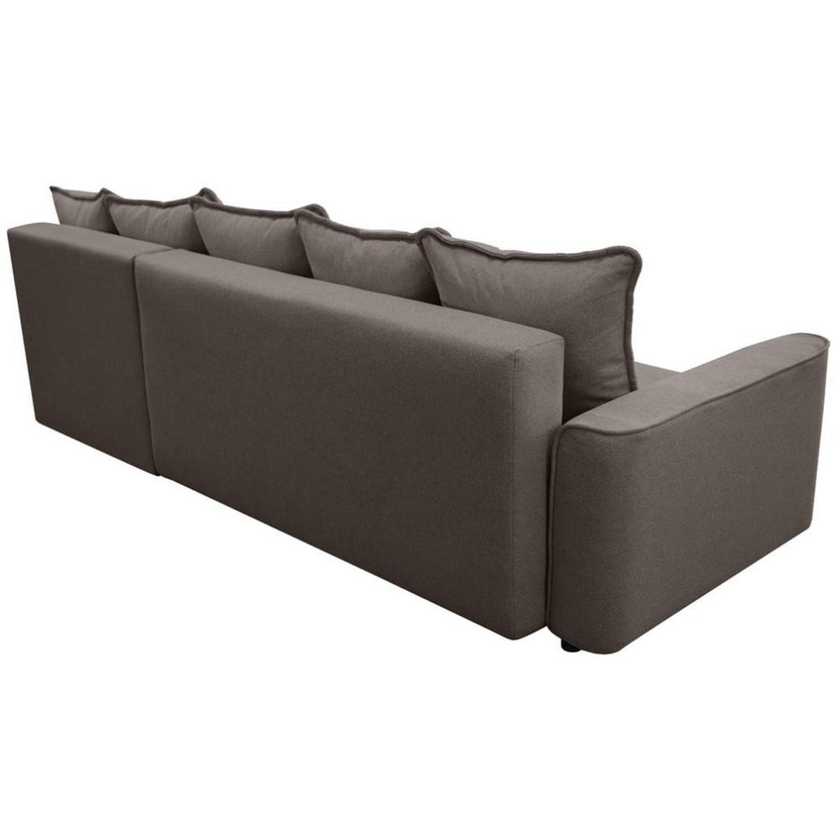 ECKSCHLAFSOFA Willow braun - Braun, Textil (225/150cm) - Beautysofa