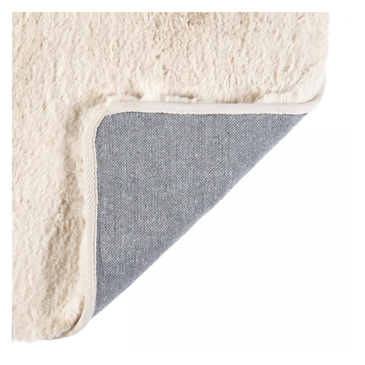 TEPPICH Eddy elfenbein 120 x 170 cm - Weiß, Textil (120/170cm) - Vivaraise