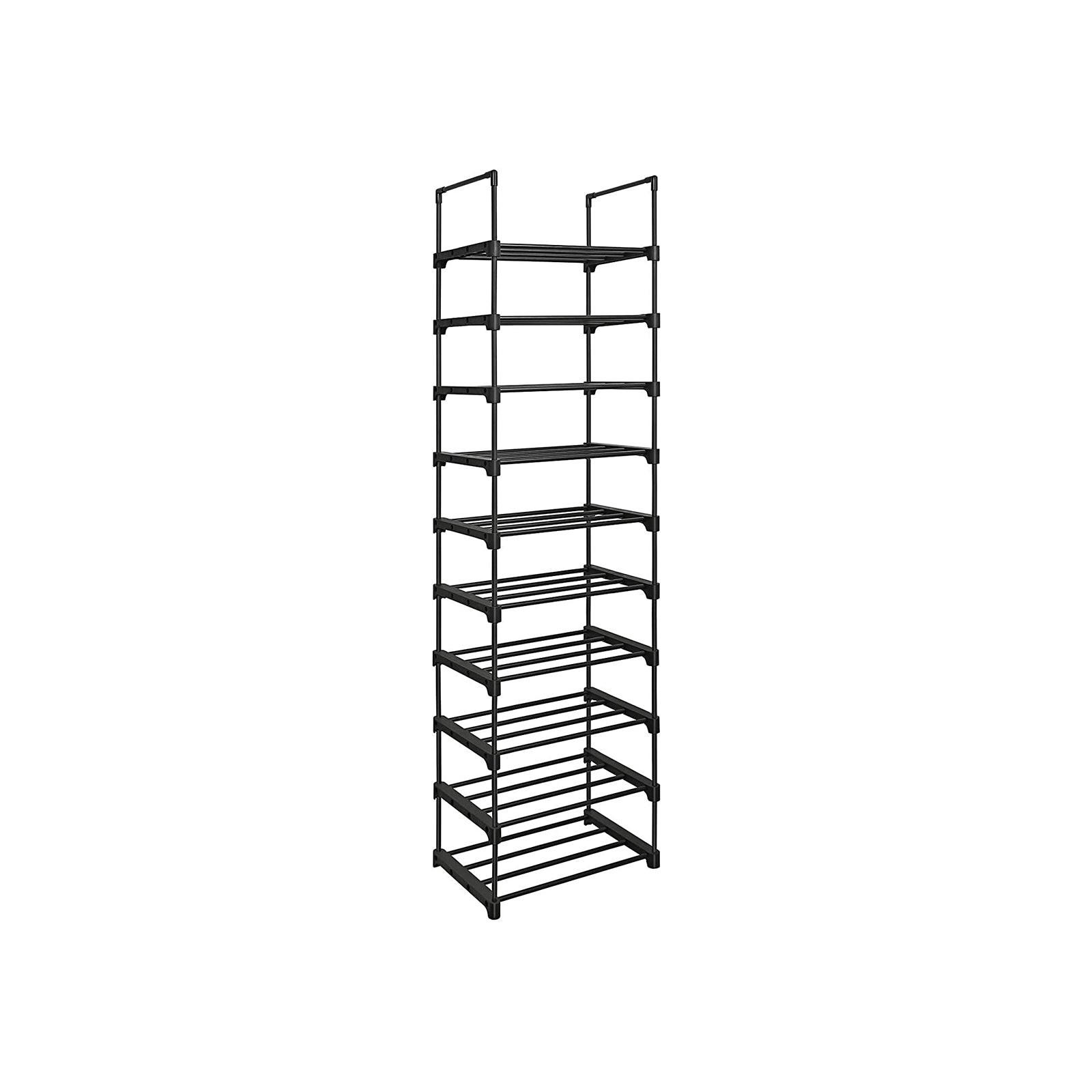 Hansiro Schuhregal Schwarz 30x174x45 cm