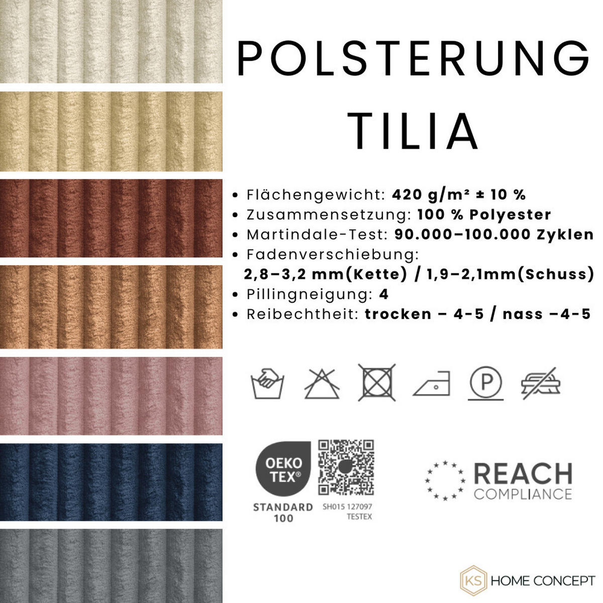 2-SITZER-SOFA Isola mit Schlaffunktion Cordbezug Beige - Beige, Textil (200/81/100cm) - KS Home Concept