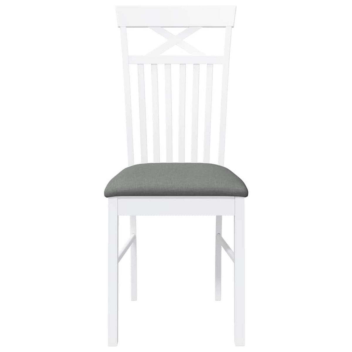 STUHL-SET 2 Stk Lohhain 42.5/94/53.5 cm - Weiß, Holz (42.5/94/53.5cm) - ZMH