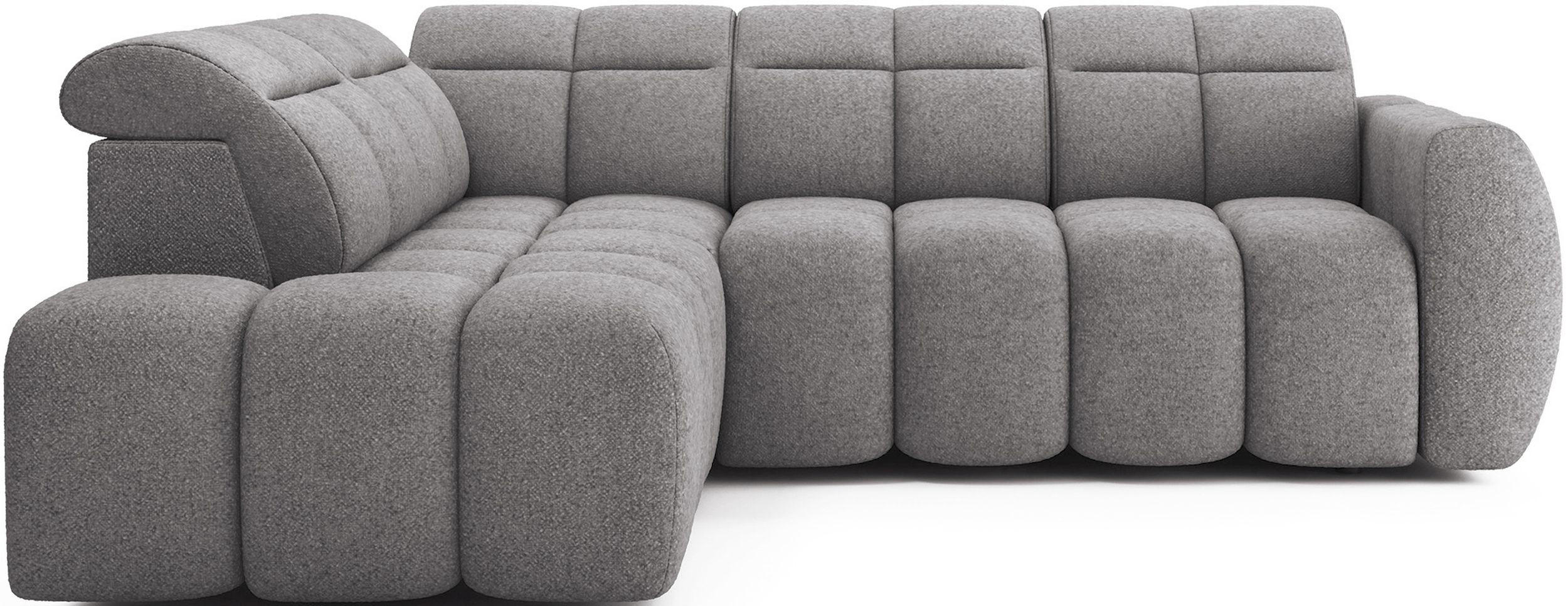 ECKSOFA Eagle L - Grau (Paolli 04) - Grau, Holzwerkstoff (258/208cm) - Möblo