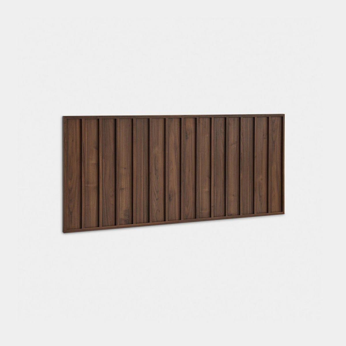 KOPFTEIL DOPPELTES Kairo Walnuss 170 cm x 75 cm - Walnussfarben, Holzwerkstoff (170/3cm) - Klast Home