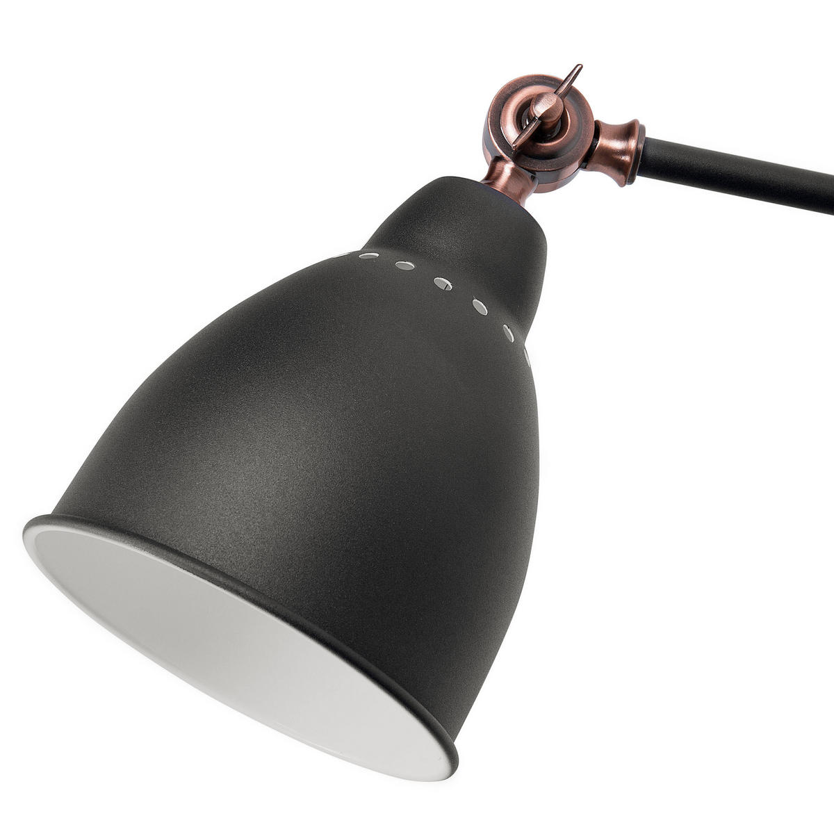 WANDLEUCHTE Mississippi 78/14/18-44 cm - Grau, Metall (14/23/49cm) - Beliani