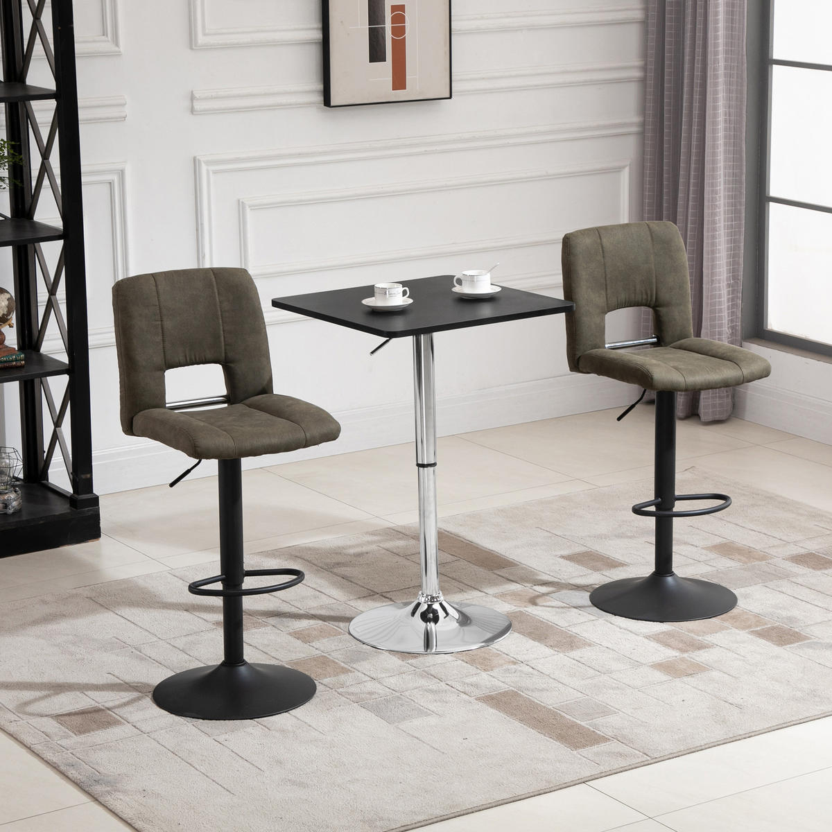 BARTISCH Schwarz 60.0/60.0/91.0cm - Schwarz, Holzwerkstoff (60/60/91cm)