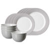 BASIC-SET Doppio Grau 12er Set - Grau, Keramik (1/1/1cm) - Ritzenhoff Breker