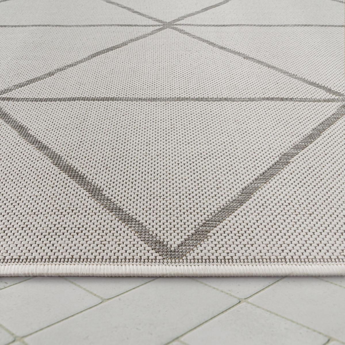 OUTDOORTEPPICH 240/340 cm Modena 221 - Weiß, Textil (240/340cm) - Paco Home