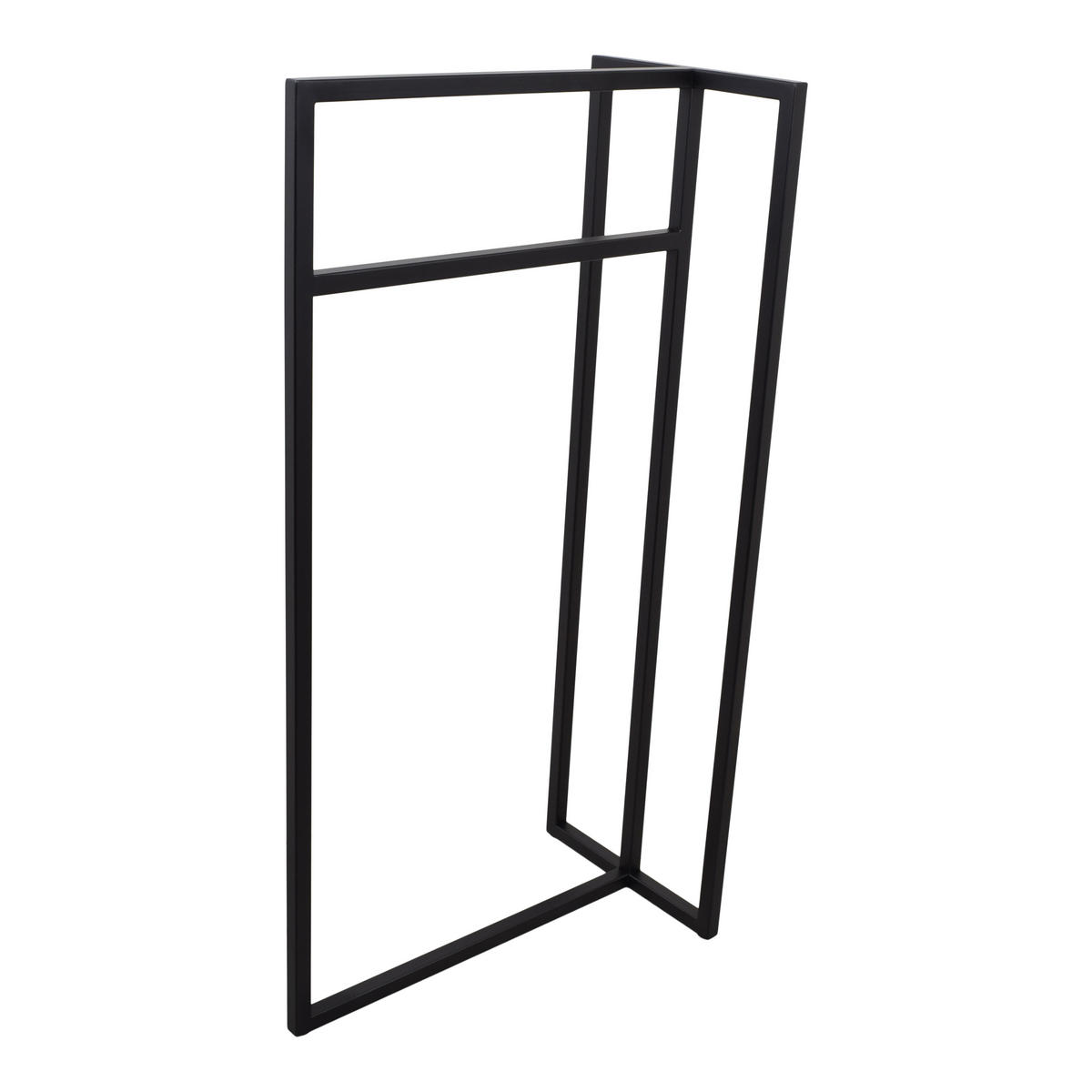 HANDTUCHSTÄNDER Riba Schwarz - Schwarz, Metall (50/100/30cm) - LOFT42