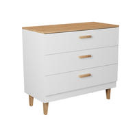 DJEČJA KOMODA Denver Bijeli - bijela, drvni materijal (47/90/100cm) - Petits-meubles