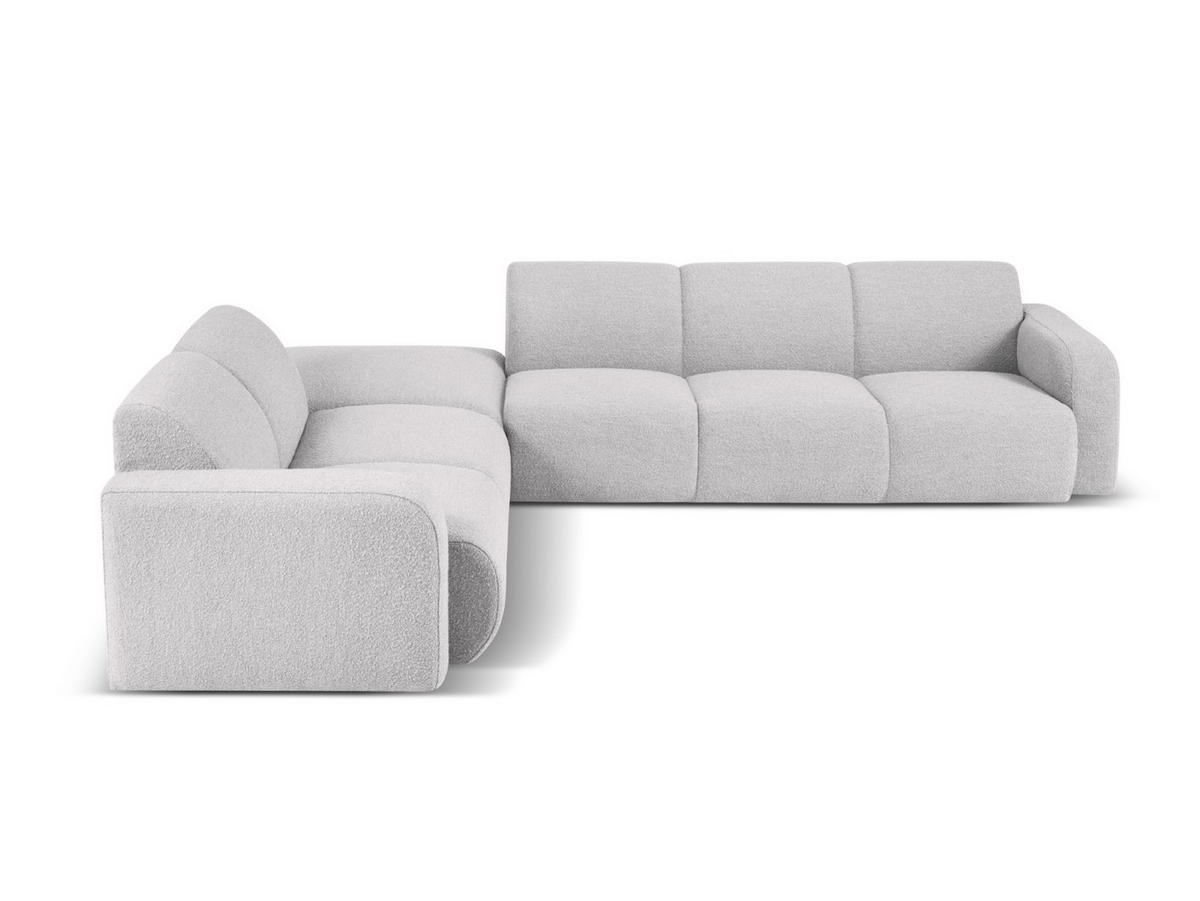 ECKSOFA links Molino aus Boucle hellgrau 6 Sitzplätze - Hellgrau, Textil (250/315cm) - Micadoni