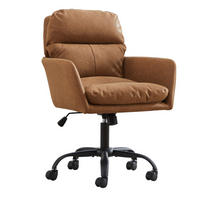 BÜROSTUHL höhenverstellbar PU Braun - Braun, Kunststoff (60.5/102/71.58cm) - Meubliv