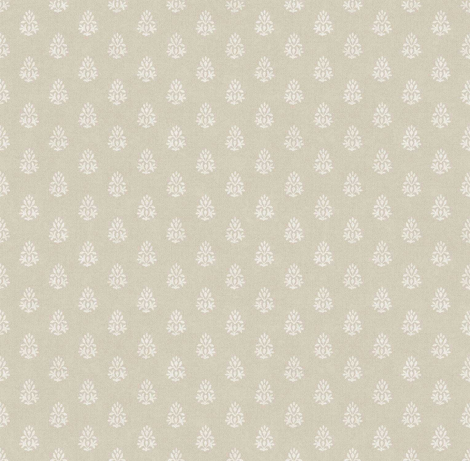 TAPETE kleine Ornamente 53 cm x 10 m - Beige, Papier (53/1000cm) - Sanders & Sanders